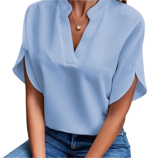 Breezy Chic V-Neck Top