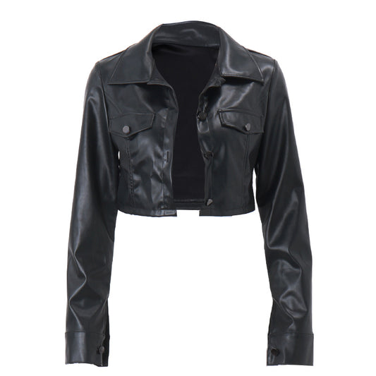 Urban Chic Leren Cropped Jasje